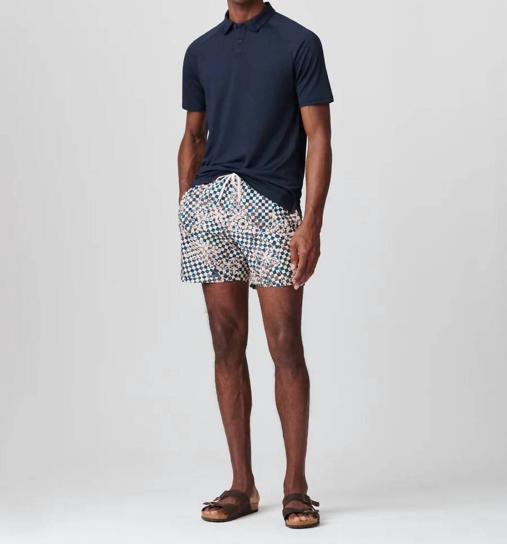 NEW RHONE r&r pull-on swimming trunks in digi geo print